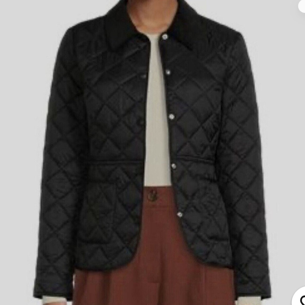 Antonio Melani Claudia Quilted Puffer Jacket Black Lightweight Size 0 - Picture 2 of 5